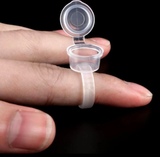 Transparent Tattoo Ink Ring Cup With Lid (25 pcs)